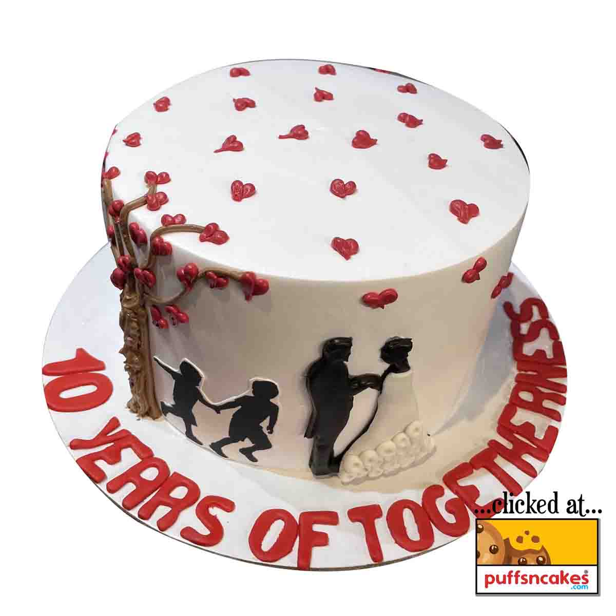 (1160) Love Couple Theme Cake